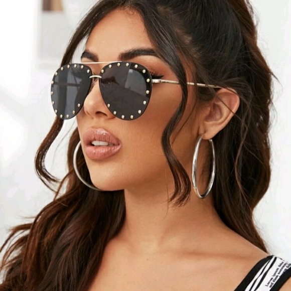 Accessories - NEW Studded Aviator Sunglasses